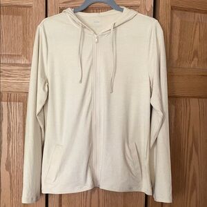 Zuda Cream Full-Zip Hoodie